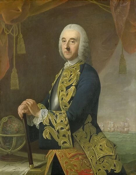 Portrait of Vice-Admiral Hendrik Lijnslager, Son of Harmen Lijnslager and Judith Allijn, 1759. Creator: Guillaume Jean Joseph de Spinny