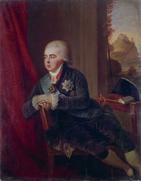 Portrait of the Vice-chancellor Prince Alexander Kurakin (1752-1818), 1801. Artist: Guttenbrunn, Ludwig (1750-1819)