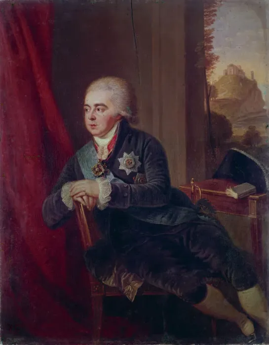 Framed Print : Portrait of the Vice-chancellor Prince Alexander Kurakin (1752-1818), 1801. Artist: Guttenbrunn, Ludwig (1750-1819) Framed Print : Portrait of the Vice-chancellor Prince Alexander Kurakin (1752-1818), 1801. Artist: Guttenbrunn, Ludwig (1750-1819)