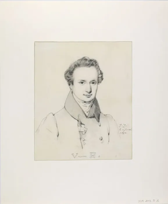 Framed Print : Portrait of Victor Hugo (1802-1885), 1830. Creator: Ziegler, Jules Claude (1804-1856) Framed Print : Portrait of Victor Hugo (1802-1885), 1830. Creator: Ziegler, Jules Claude (1804-1856)