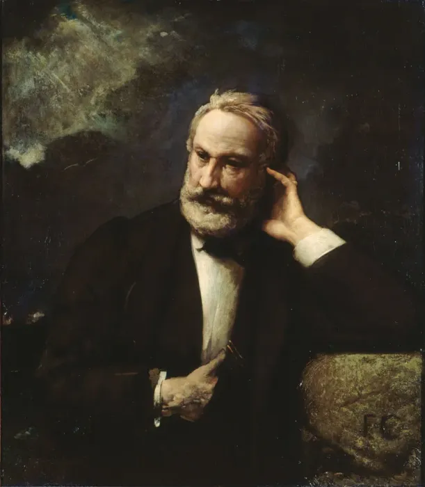 Framed Print : Portrait of Victor Hugo (1802-1885), ca 1868. Creator: Chifflart Framed Print : Portrait of Victor Hugo (1802-1885), ca 1868. Creator: Chifflart