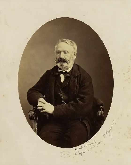 Framed Print : Portrait of Victor Hugo, 1862. Creator: Etienne Carjat Framed Print : Portrait of Victor Hugo, 1862. Creator: Etienne Carjat