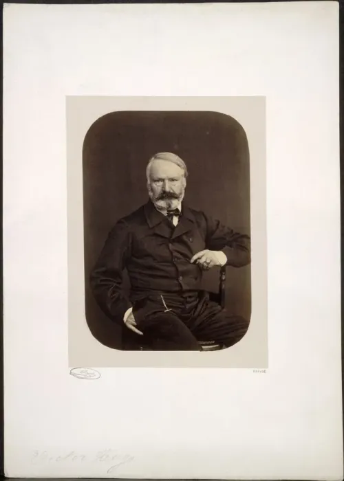 Framed Print : Portrait of Victor Hugo on Guernsey, 1862. Creator: Edmond Bacot (French, 1814-1875) Framed Print : Portrait of Victor Hugo on Guernsey, 1862. Creator: Edmond Bacot (French, 1814-1875)