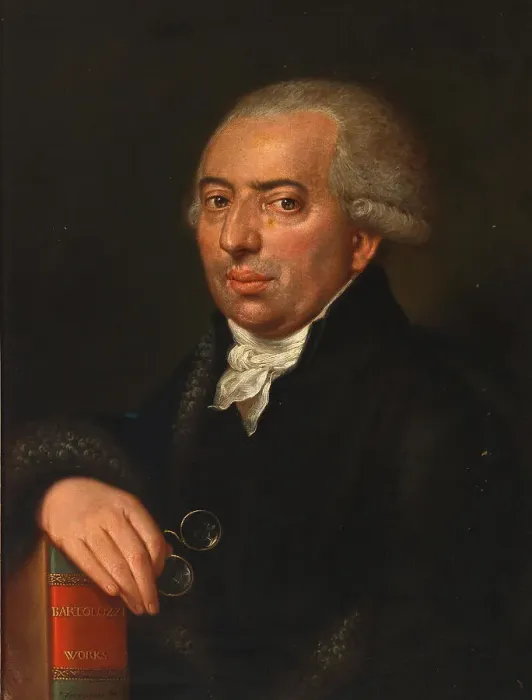 Framed Print : Portrait of the Viennese art and music dealer Carlo Mechetti (1747-1811), c 1780. Creator: Ferracuti (active Early 19th cen.) Framed Print : Portrait of the Viennese art and music dealer Carlo Mechetti (1747-1811), c 1780. Creator: Ferracuti (active Early 19th cen.)