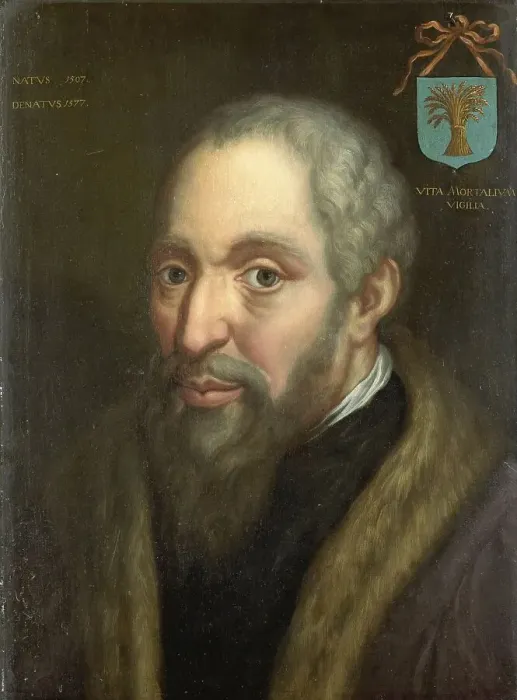 Framed Print : Portrait of Viglius ab Zuichemus, Frisian Jurist, President of the Privy Council and... c.1570. Creator: Unknown Framed Print : Portrait of Viglius ab Zuichemus, Frisian Jurist, President of the Privy Council and... c.1570. Creator: Unknown