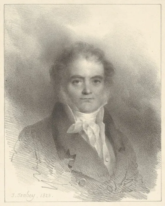 Framed Print : Portrait of Villeau, 1818. Creator: Jean-Baptiste Isabey Framed Print : Portrait of Villeau, 1818. Creator: Jean-Baptiste Isabey