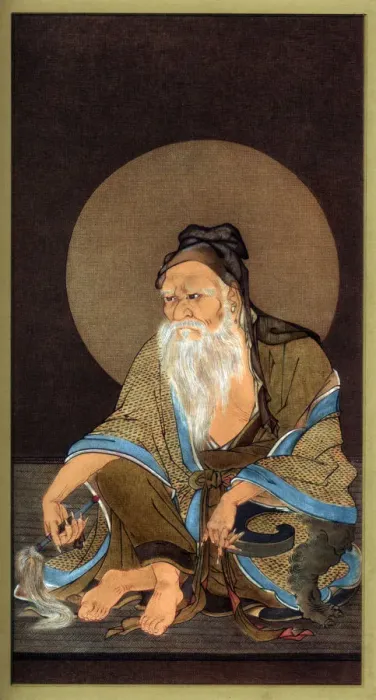 Framed Print : Portrait of Vimalakirti, 15th century (1886). Artist: Wilhelm Greve Framed Print : Portrait of Vimalakirti, 15th century (1886). Artist: Wilhelm Greve