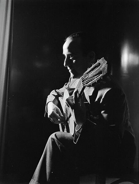 Portrait of Vincente Gomez, Café Society Uptown(?), New York, N.Y. ca. June 1946. Creator: William Paul Gottlieb