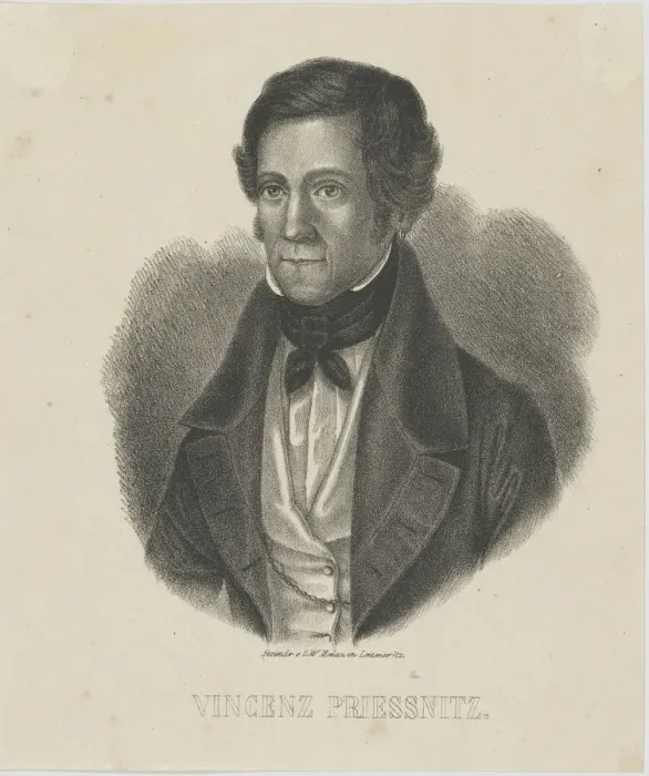 Framed Print : Portrait of Vincenz Priessnitz (1799-1851), c. 1840. Creator: Anonymous Framed Print : Portrait of Vincenz Priessnitz (1799-1851), c. 1840. Creator: Anonymous