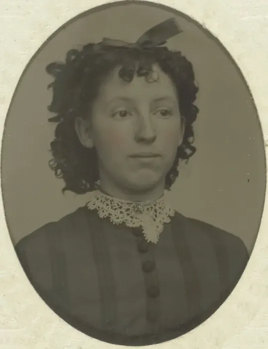 Framed Print : Portrait of Viola Mead, 1860 / 99. Creator: C. W. Mitchell Framed Print : Portrait of Viola Mead, 1860 / 99. Creator: C. W. Mitchell