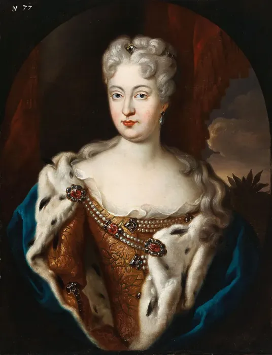 Framed Print : Portrait of Violante Beatrice of Bavaria (1673-1731), Grand Princess of Tuscany. Creator: Desmarées, George (1697-1776) Framed Print : Portrait of Violante Beatrice of Bavaria (1673-1731), Grand Princess of Tuscany. Creator: Desmarées, George (1697-1776)