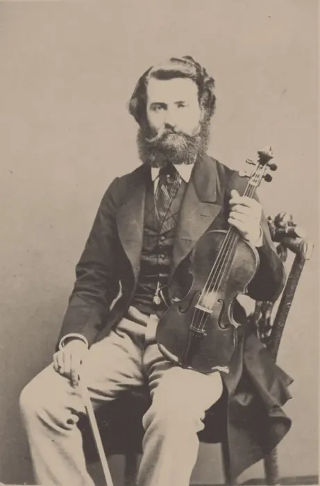 Framed Print : Portrait of the violinist and composer Alfred Holmes (1837-1876). Creator: Anonymous