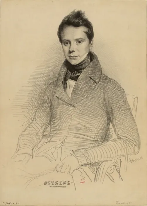 Framed Print : Portrait of the violinist and composer Antoine Bessems (1806-1868), 1832 Framed Print : Portrait of the violinist and composer Antoine Bessems (1806-1868), 1832