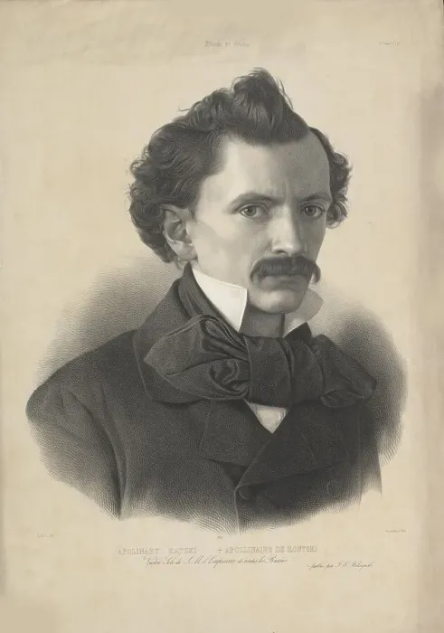 Framed Print : Portrait of the violinist and composer Apolinary Katski (1825-1879), 1857. Creator: Lafosse, Jean-Baptiste Adolphe (1810-1879) Framed Print : Portrait of the violinist and composer Apolinary Katski (1825-1879), 1857. Creator: Lafosse, Jean-Baptiste Adolphe (1810-1879)