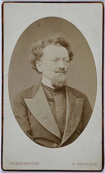 Portrait of the violinist and composer Apolinary Katski (1825-1879), c. 1875. Creator: Mieczkowski, Jan (1830-1889)