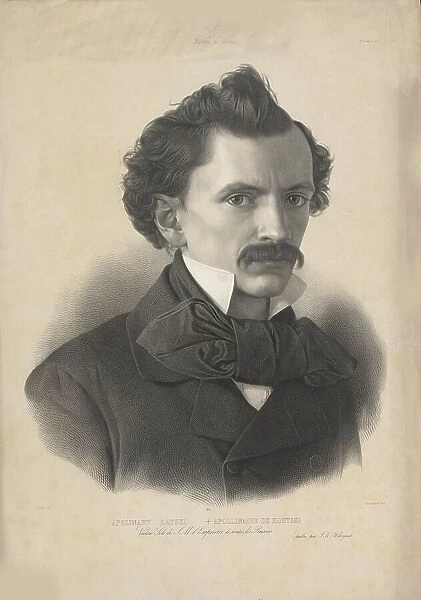 Portrait of the violinist and composer Apolinary Katski (1825-1879), 1857. Creator: Lafosse, Jean-Baptiste Adolphe (1810-1879)