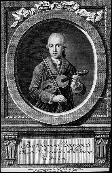 Portrait of the violinist and composer Bartolomeo Campagnoli (1751-1827)