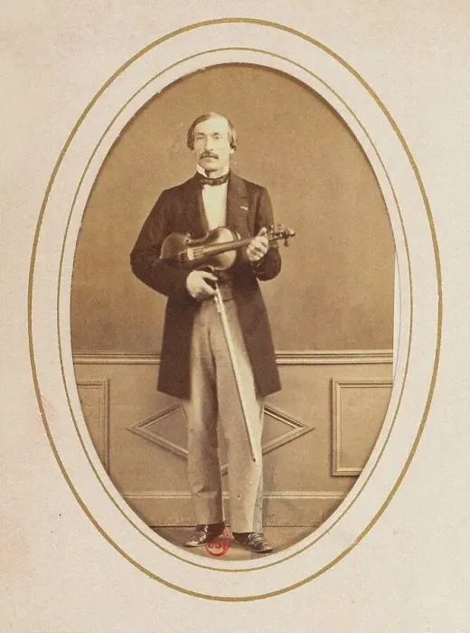 Framed Print : Portrait of the violinist and composer Delphin Alard (1815-1888). Creator: Photo studio Moulin Framed Print : Portrait of the violinist and composer Delphin Alard (1815-1888). Creator: Photo studio Moulin