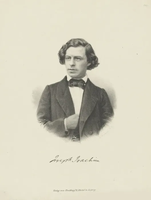 Framed Print : Portrait of the violinist and composer Joseph Joachim (1831-1907), ca 1855. Creator: Anonymous Framed Print : Portrait of the violinist and composer Joseph Joachim (1831-1907), ca 1855. Creator: Anonymous
