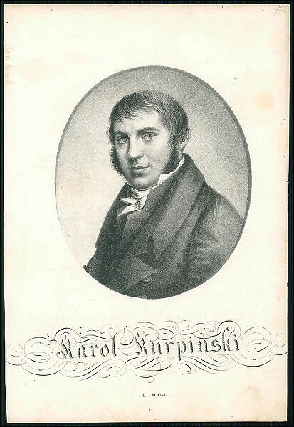 Portrait of the violinist and composer Karol Kurpinski (1785-1857), ca 1820. Creator: Anonymous