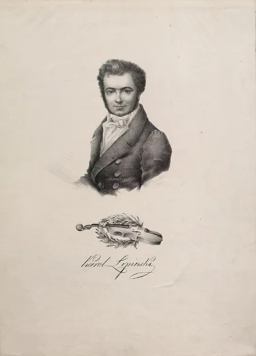Framed Print : Portrait of the violinist and composer Karol Lipinski (1790-1861), 1828. Creator: Anonymous Framed Print : Portrait of the violinist and composer Karol Lipinski (1790-1861), 1828. Creator: Anonymous