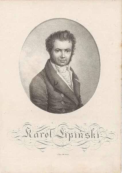Portrait of the violinist and composer Karol Lipinski (1790-1861). Creator: Anonymous