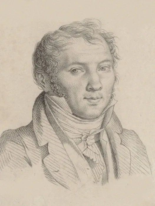Framed Print : Portrait of the violinist and composer Louis-Luc Loiseau de Persuis (1769-1819), 1811