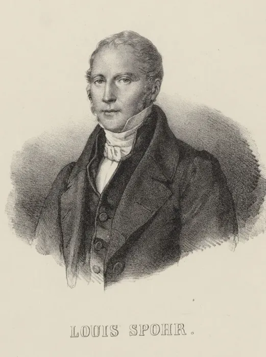 Framed Print : Portrait of the violinist and composer Louis Spohr (1784-1859), c. 1840. Creator: Anonymous Framed Print : Portrait of the violinist and composer Louis Spohr (1784-1859), c. 1840. Creator: Anonymous