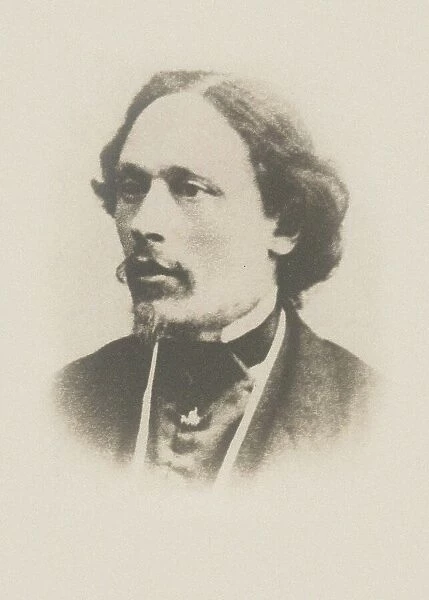 Portrait of the violinist and composer Nikolay Yakovlevich Afanasyev (1821-1898), ca 1860. Creator: Anonymous