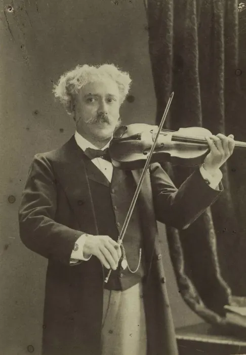 Framed Print : Portrait of the violinist and composer Pablo de Sarasate (1844-1908), c. 1890. Creator: Gerschel