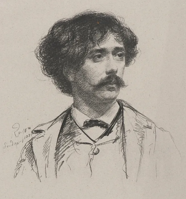 Framed Print : Portrait of the violinist and composer Pablo de Sarasate (1844-1908), 1885. Creator: Rajon, Paul-Adolphe (1842-1888) Framed Print : Portrait of the violinist and composer Pablo de Sarasate (1844-1908), 1885. Creator: Rajon, Paul-Adolphe (1842-1888)