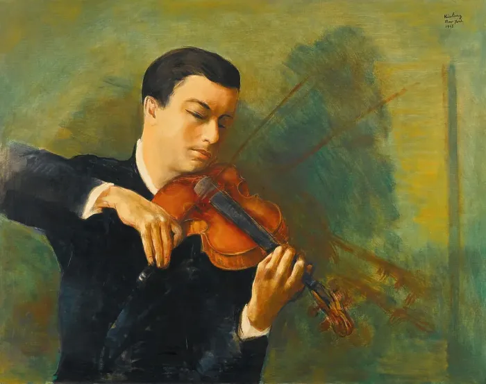 Framed Print : Portrait of the Violinist Nathan Milstein (1903-1992). Creator: Kisling, Moïse (1891-1953) Framed Print : Portrait of the Violinist Nathan Milstein (1903-1992). Creator: Kisling, Moïse (1891-1953)