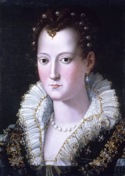 Framed Print : Portrait of Virginia de Medici (1568-1615), c1590. Creator: Giovanni Maria Butteri Framed Print : Portrait of Virginia de Medici (1568-1615), c1590. Creator: Giovanni Maria Butteri