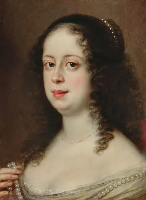 Framed Print : Portrait of Vittoria della Rovere (1622-1694). Creator: Sustermans, Justus (Giusto) (1597-1681) Framed Print : Portrait of Vittoria della Rovere (1622-1694). Creator: Sustermans, Justus (Giusto) (1597-1681)