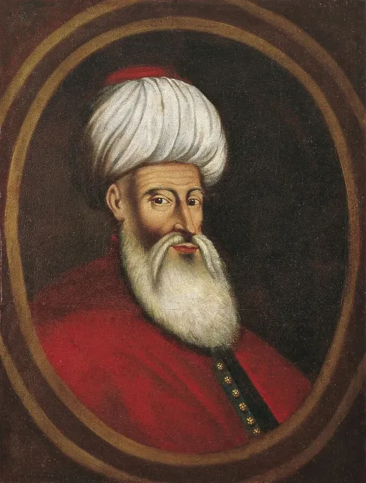 Framed Print : Portrait of the Vizier Kibleli Mustafa Pasha, 1670s. Artist: Austrian master (active ca. 1440-1450) Framed Print : Portrait of the Vizier Kibleli Mustafa Pasha, 1670s. Artist: Austrian master (active ca. 1440-1450)