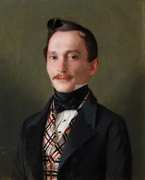 Portrait of Vladimir Ivanovich Benkendorf (1807-1864), 1845. Artist: Tulov, Fyodor Andreevich (1792-1855)
