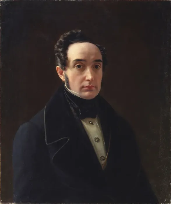 Framed Print : Portrait of Vladimir Ivanovich Panayev (1792-1859). Artist: Tyranov, Alexei Vasilyevich (1808-1859) Framed Print : Portrait of Vladimir Ivanovich Panayev (1792-1859). Artist: Tyranov, Alexei Vasilyevich (1808-1859)