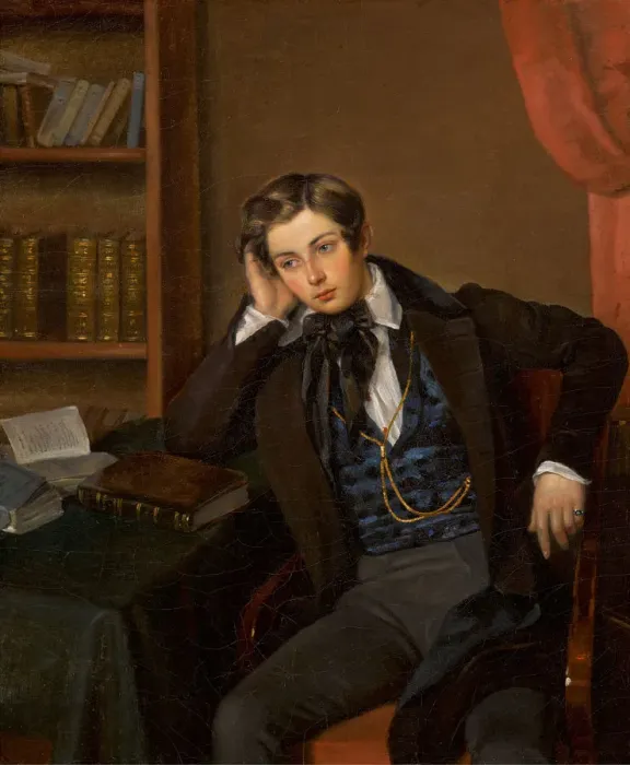 Framed Print : Portrait of Vladimir Nikolaevich Karamzin (1819-1878), 1935. Creator: Bard, Jean Auguste Framed Print : Portrait of Vladimir Nikolaevich Karamzin (1819-1878), 1935. Creator: Bard, Jean Auguste