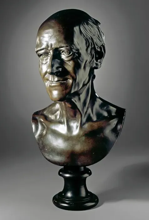 Framed Print : Portrait of Voltaire (François-Marie Arouet [1694 - 1778]) (image 1 of 6), c.1778. Creator: Jean-Baptiste Pigalle
