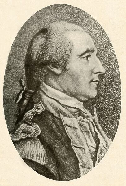 Portrait of Washington, drawn from life, showing hair in pig tail queue, c1770, (1937)
