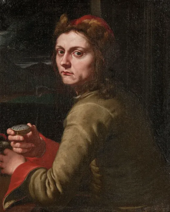 Framed Print : Portrait of a Watchmaker, c18th century Creator: Pier Leone Ghezzi Framed Print : Portrait of a Watchmaker, c18th century Creator: Pier Leone Ghezzi