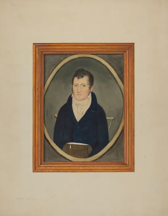 Framed Print : Portrait - Watercolor, c. 1940. Creator: Frank M Keane Framed Print : Portrait - Watercolor, c. 1940. Creator: Frank M Keane