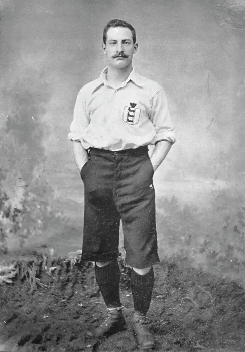 Framed Print : Portrait of the West Bromwich footballer, WJ Bassett, 1896. Creator: John Arthur Draycott Framed Print : Portrait of the West Bromwich footballer, WJ Bassett, 1896. Creator: John Arthur Draycott