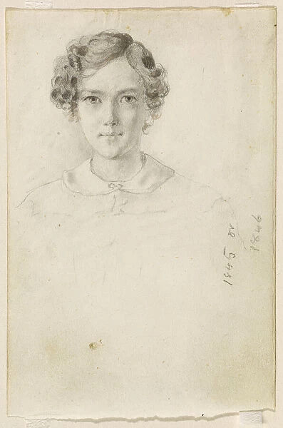 Portrait of Whistler, 1845 or 1846. Creator: James Abbott McNeill Whistler
