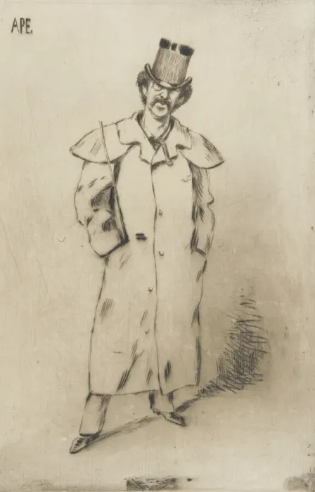 Framed Print : Portrait of Whistler, 1881. Creator: Carlo Pellegrini Framed Print : Portrait of Whistler, 1881. Creator: Carlo Pellegrini