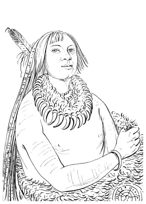 Framed Print : Portrait of He Who Rushes Through the Middle, Native American man, 1841. Artist: Myers and Co Framed Print : Portrait of He Who Rushes Through the Middle, Native American man, 1841. Artist: Myers and Co