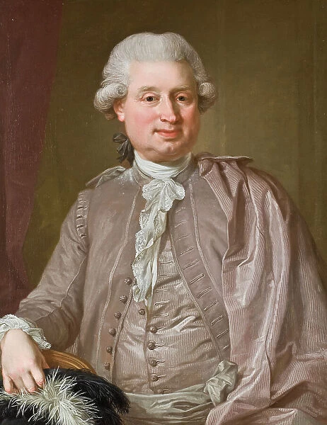 Portrait of the wholesale dealer Johan Fredrik Burghadi, 1781. Creator: Lorens Pasch the Younger