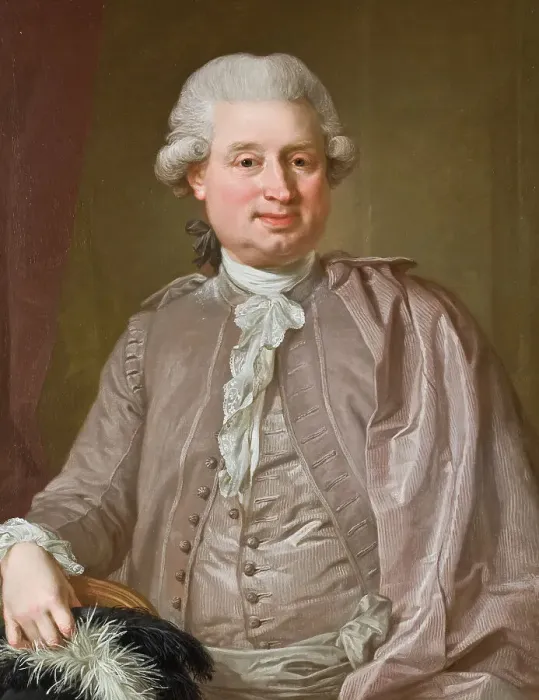 Framed Print : Portrait of the wholesale dealer Johan Fredrik Burghadi, 1781. Creator: Lorens Pasch the Younger Framed Print : Portrait of the wholesale dealer Johan Fredrik Burghadi, 1781. Creator: Lorens Pasch the Younger