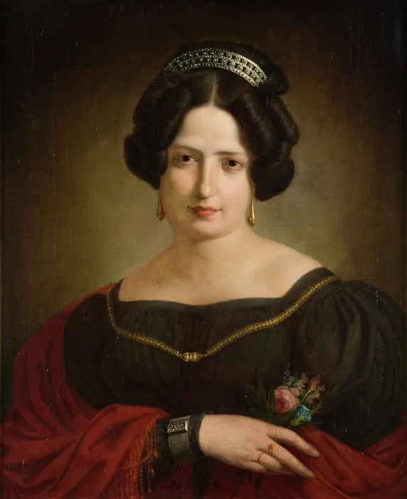 Framed Print : Portrait of Wife Antonina, c1830. Creator: Kanuty Rusiecki Framed Print : Portrait of Wife Antonina, c1830. Creator: Kanuty Rusiecki
