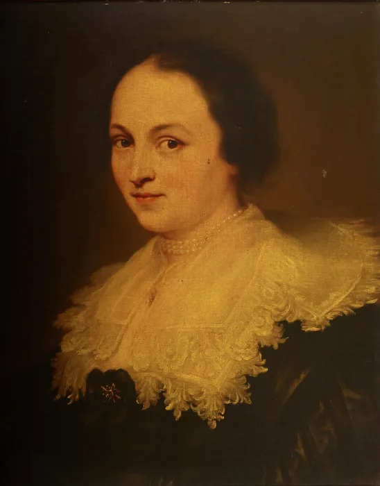 Framed Print : Portrait of the Wife of the Mayor of Antwerp, 19th century. Creator: Unknown Framed Print : Portrait of the Wife of the Mayor of Antwerp, 19th century. Creator: Unknown